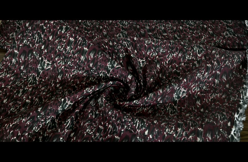 Denim Elastic Leopard Polyester Cotton Multi-Colored - 150cm